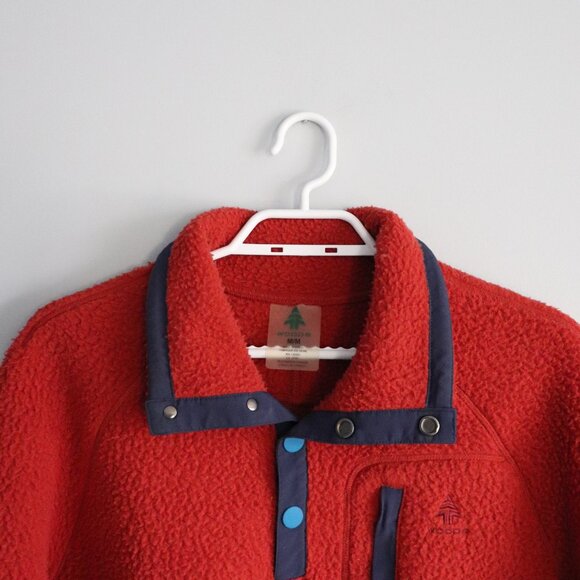 Woods Unisex Orange Sz M Sherpa Pullover Shacket Outdoor Winter Jacket - Picture 4 of 14